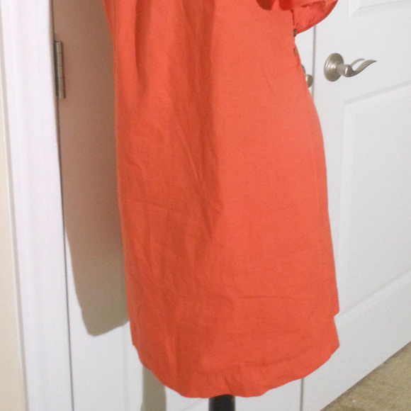 FREE PEOPLE Not So Sweet Halter Mini Dress M CORAL - Picture 4 of 8